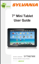 Sylvania SYTAB7MX User Manual