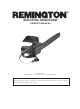 Remington 100089-06A Owner's Manual
