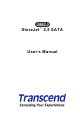 Transcend StoreJet 2.5 User Manual