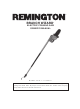 Remington BRANCH WIZARD 111409-01 Owner's Manual