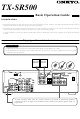 ONKYO TX-SR500 INSTRUCTION MANUAL Pdf Download | ManualsLib