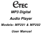 Etec MP201 User Manual