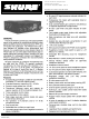 Shure FP32 User Manual