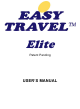 Planet Mobility Easy Travel Elite ET1E Owner's Manual