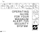 NAPCO MAGNUM ALERT-725 Operating Manual