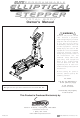 Stamina ELITE ELLIPTICAL /STEPPER Owner's Manual