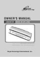 Royal Sovereign APL-330U Owner's Manual