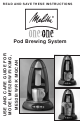 Melitta One:One MES2B Use And Care Manual
