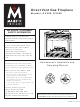 Majestic fireplaces DV580 Homeowner's Installation And Operating Manual