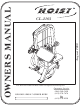Hoist Fitness CL-2103 Owner's Manual