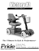 Pride Mobility Victory XL Owner's Manual