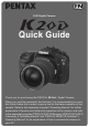 Pentax K20D Quick Manual