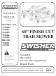 Swisher T1360B1 Owner's Manual