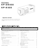 Hitachi KP-DE500 Operation Manual