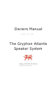 Gryphon Speaker System Owner's Manual