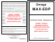 Omega MAX-EDP Operation Manual