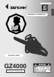 Zenoah GZ4000 Owner's Manual