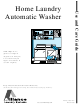 Alliance Laundry Systems Home Laundry Automatic Washer Use And Care Manual