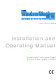 ITR WindowWasher Installation And Operating Manual
