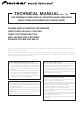 Pioneer PDP-60MXE20 Technical Manual