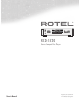 Rotel RCD-1520 Owner's Manual