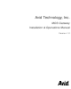 Avid Technology MOS Gateway Installation & Operation Manual