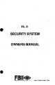 Fire Burglary Instruments XL-3 Owner's Manual