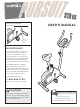 Weslo Pursuit 310 Cs Bike User Manual
