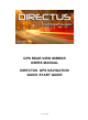 Directus GPS REAR VIEW MIRROR User Manual