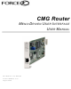 Force 10 CMG Router User Manual