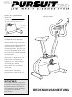 Weslo Pursuit 795i Bike Bedienungsanleitung