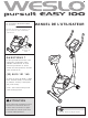 Weslo Pursuit Easy 100 Bike Manuel De L'utilisateur