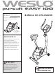 Weslo Pursuit Easy 100 Bike Manual Do Utilizador