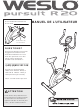 Weslo Pursuit R 20 Bike Manuel De L'utilisateur