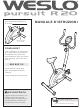 Weslo Pursuit R 20 Bike Manuale D'istruzioni