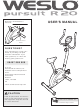 Weslo Pursuit R 20 Bike User Manual