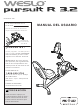 Weslo Pursuit R 3.2 Bike Manual Del Usuario