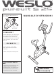 Weslo Pursuit S 25 Exercise Bike Manuale D'istruzioni