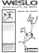 Weslo Pursuit S 85 Bike Manual Del Usuario