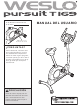 Weslo Pursuit T 169 Bike Manual