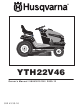 Maintenance Schedule; Lubrication Chart - Husqvarna YTH23V48 Operator's