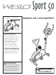 Weslo Sport 50 Bike Manuel De L'utilisateur