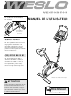 Weslo Vector 503 Bike Manuel De L'utilisateur