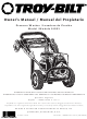 Troy-Bilt 1903 Owner's Manual