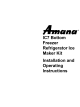 Amana 59668142891 Installation And Operating Instructions Manual