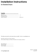Alliance Laundry Systems CTSA9AWN Installation Instructions Manual