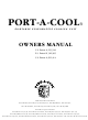 Port-a-cool PAC2K482S Owner's Manual