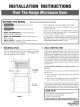 Electrolux EI30SM55JWA Installation Instructions Manual