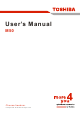Toshiba M50 User Manual