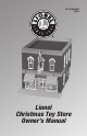 Lionel Christmas Toy Store Owner's Manual